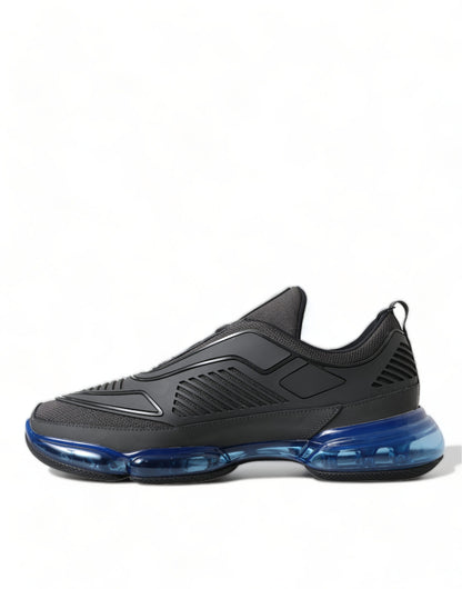  - Elegant Men's Black Mesh Sneakers