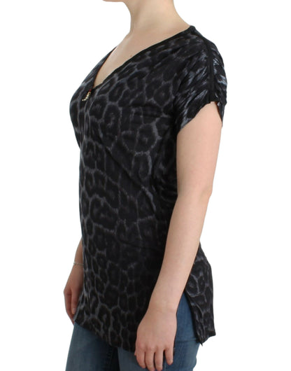  - Sultry Leopard V-Neck Modal Top