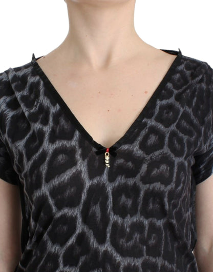  - Sultry Leopard V-Neck Modal Top