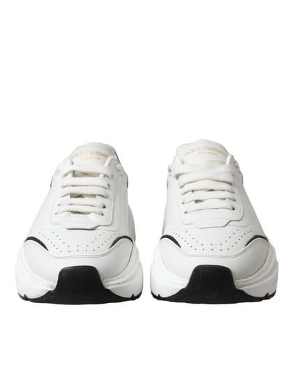  - Chic Black & White Daymaster Leather Sneakers