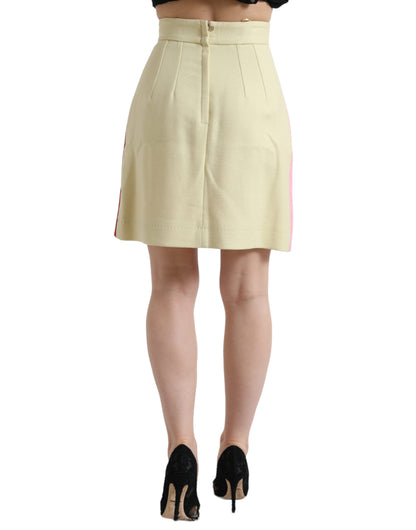  - Elegant High Waist Mini A-Line Skirt