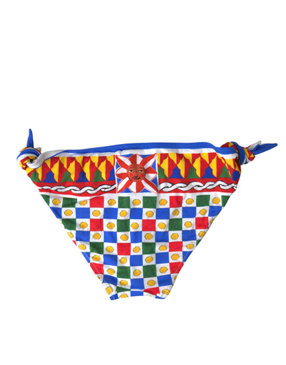  - Multicolor Carretto Print Bikini Bottom