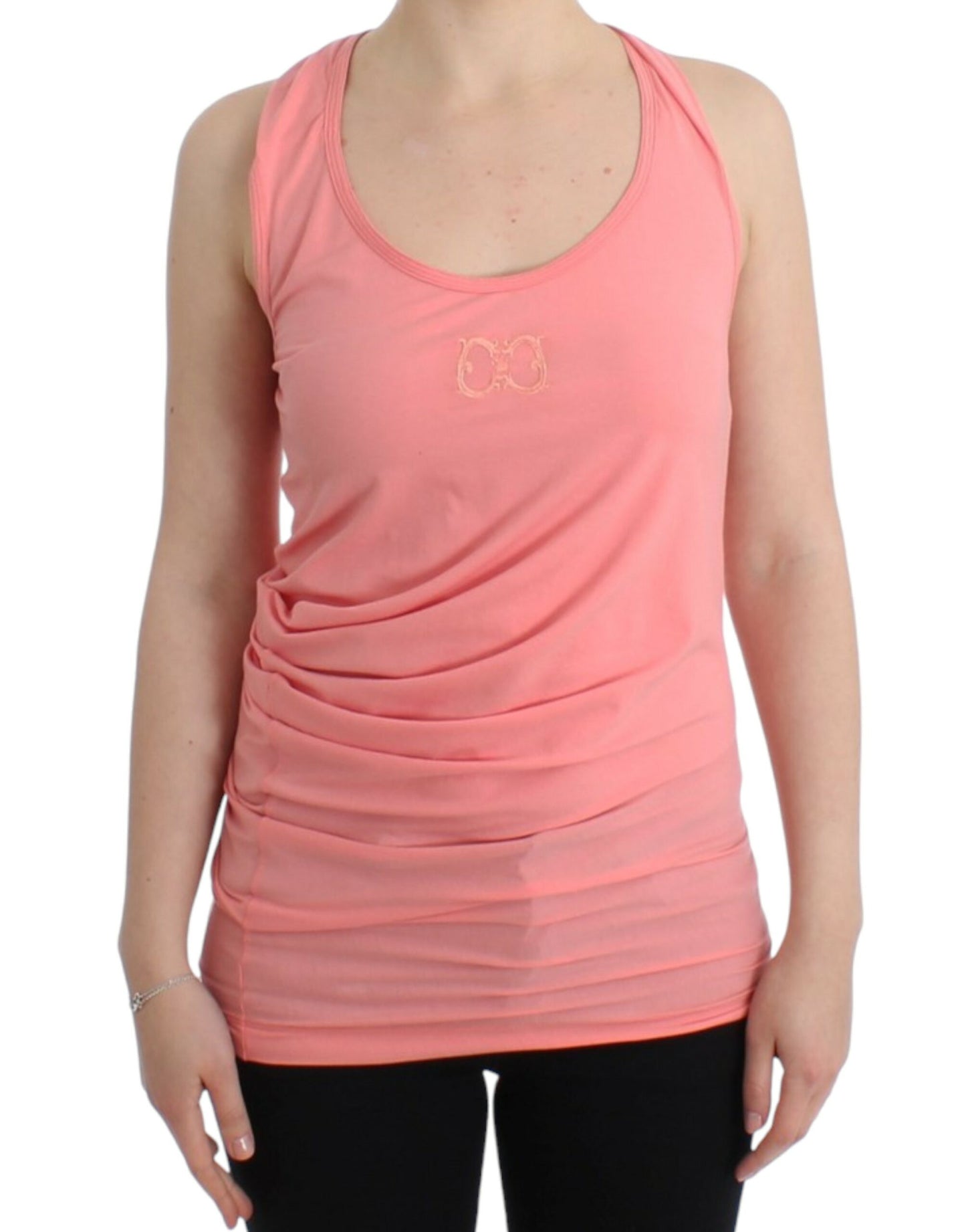  - Chic Pink Cotton Blend Tank Top