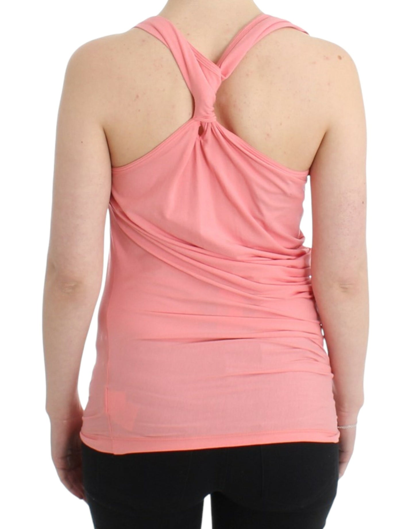  - Chic Pink Cotton Blend Tank Top