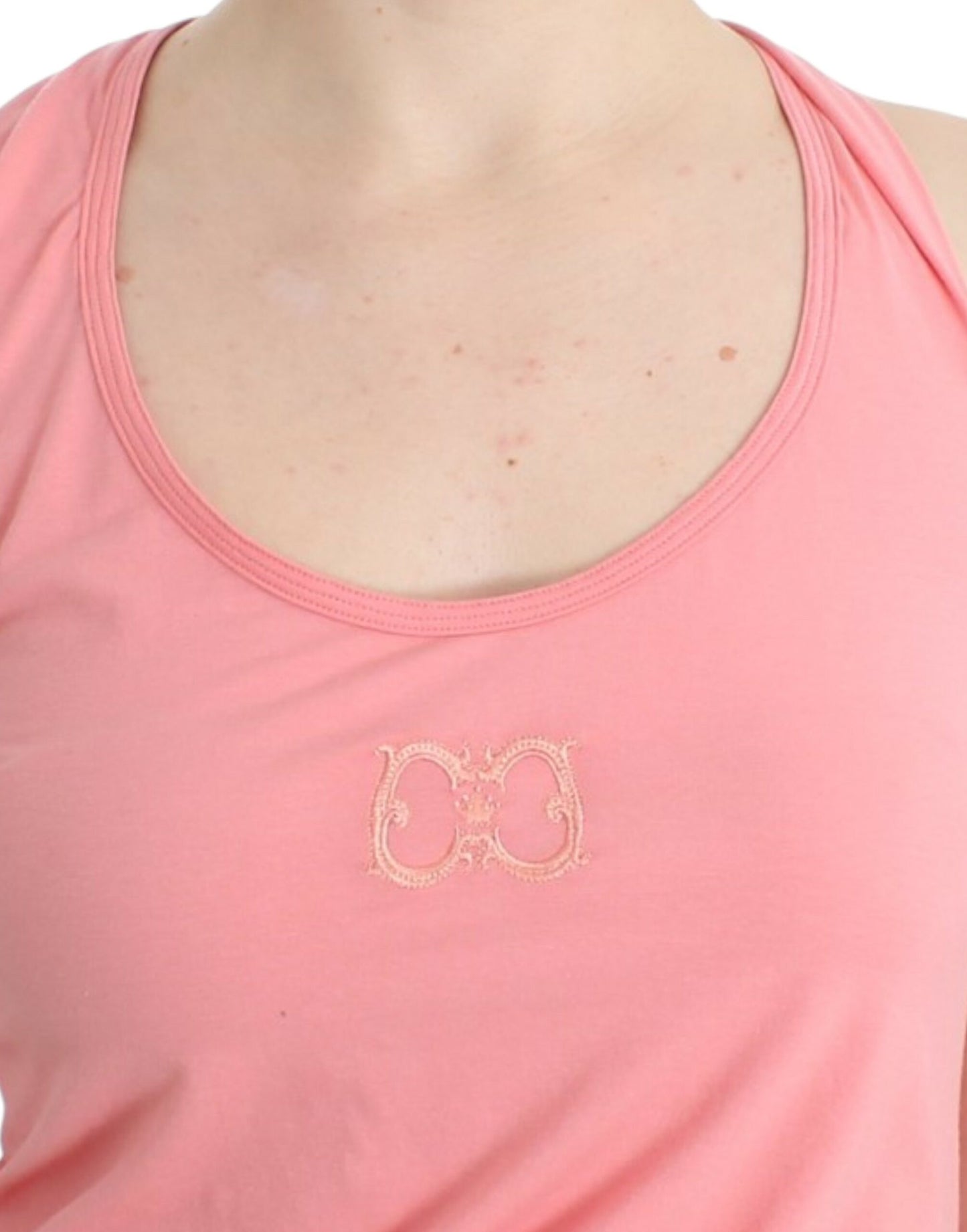  - Chic Pink Cotton Blend Tank Top