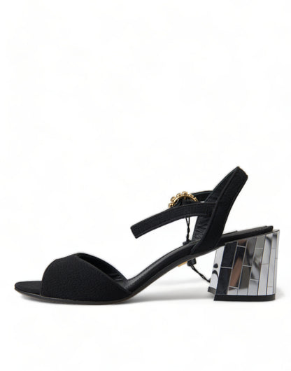  - Elegant Ankle Strap Sandals with Mirror Heels