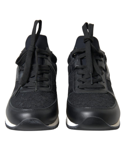  - Elegant Black Classic Sneakers