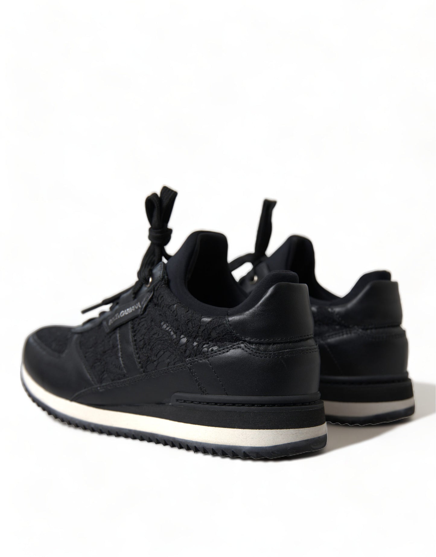  - Elegant Black Classic Sneakers