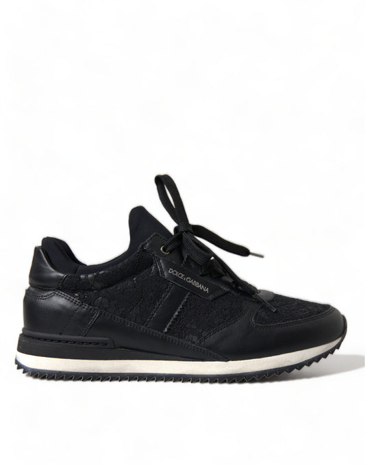  - Elegant Black Classic Sneakers