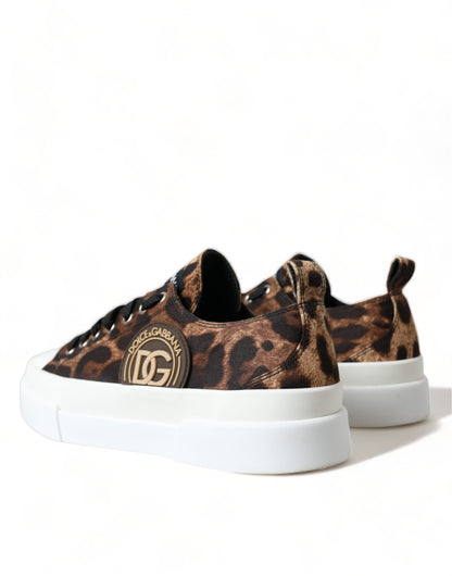 Leopard Print Casual Sneakers