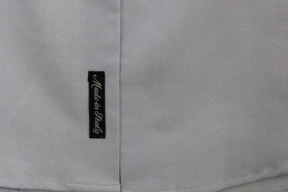  - Elegant Light Blue Italian Cotton Shirt