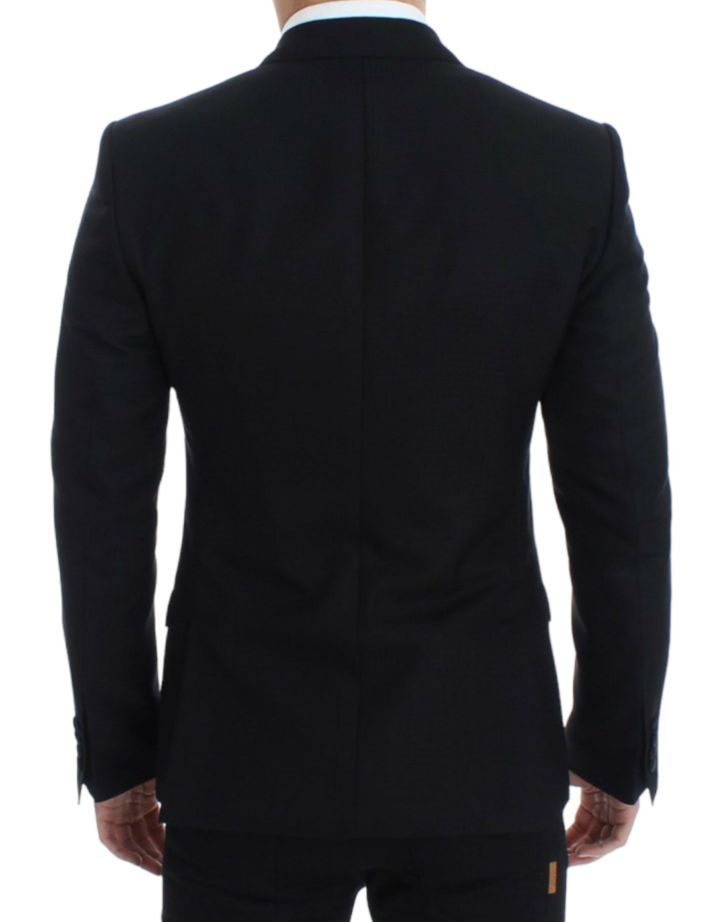  - Elegant Black Silk Blend Sicilia Blazer