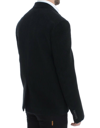  - Elegant Black Martini Blazer Jacket