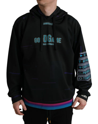  - Elegant Graphic Print Hooded Pullover