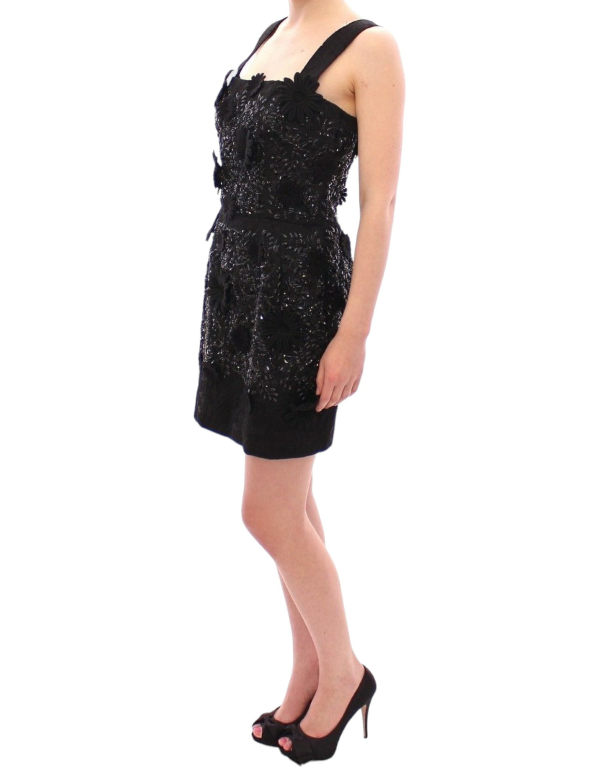 Elegant Sequined Mini Shift Dress