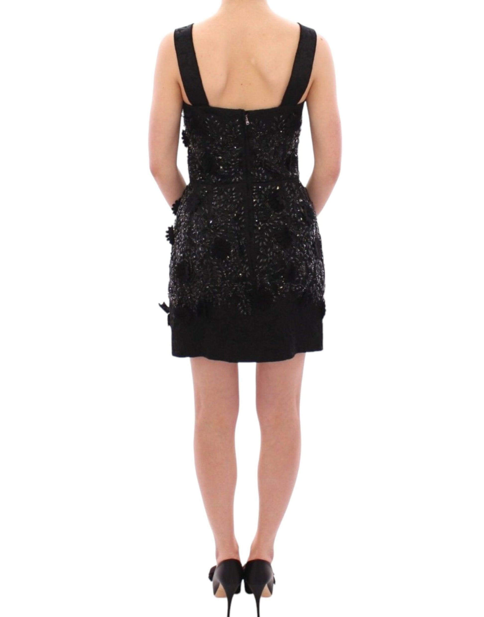 Elegant Sequined Mini Shift Dress