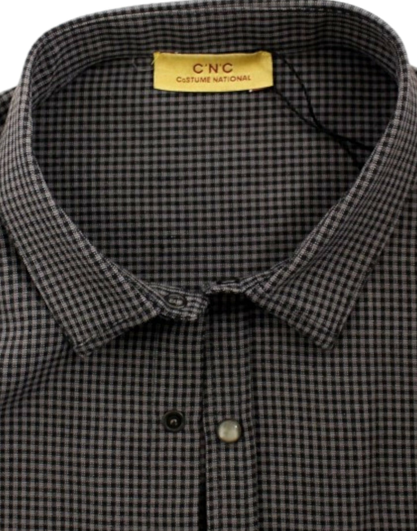  - Chic Gray Checked Casual Linen Blend Shirt