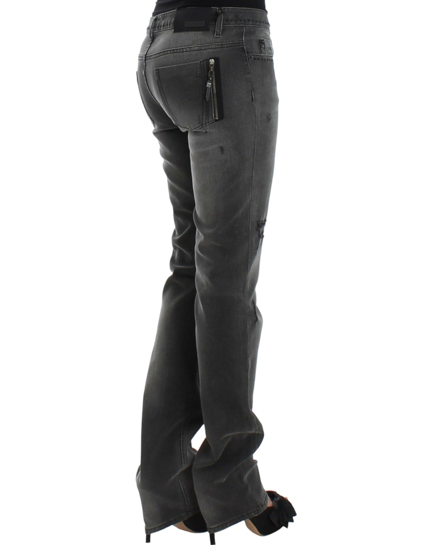  - Chic Gray Straight Leg Denim Delight