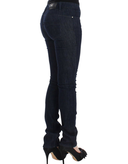  - Chic Dark Blue Skinny Leg Jeans