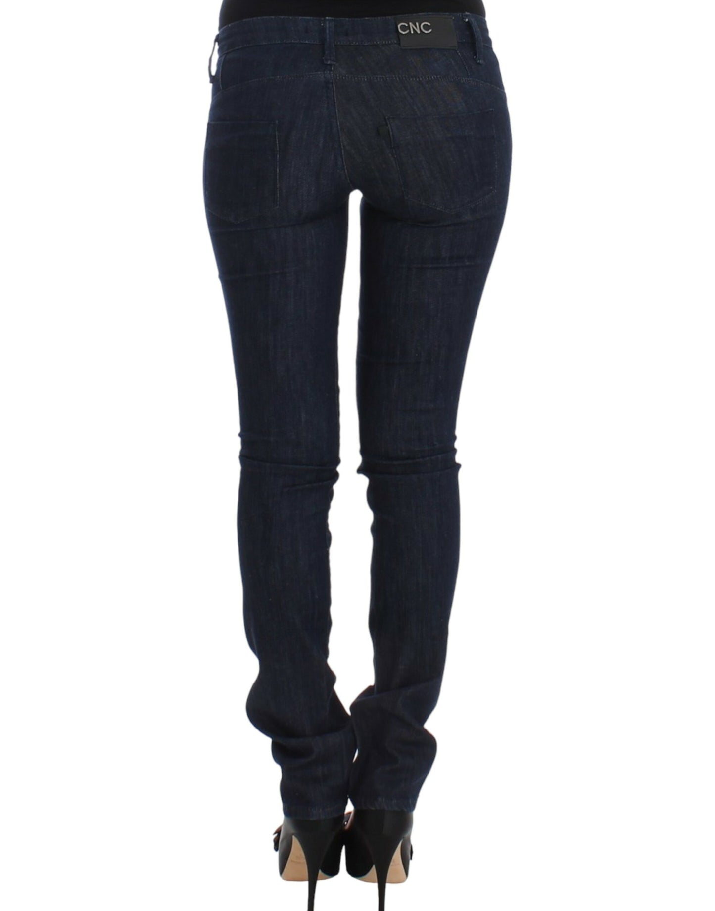  - Chic Dark Blue Skinny Leg Jeans