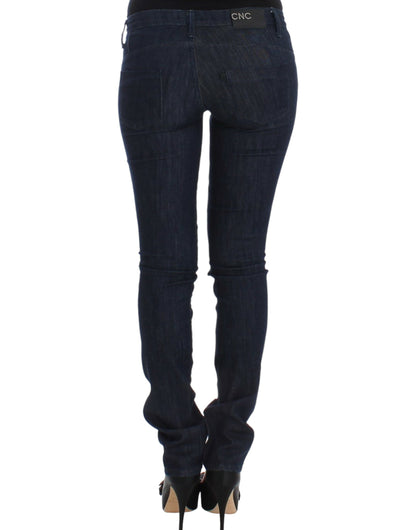  - Chic Dark Blue Skinny Leg Jeans