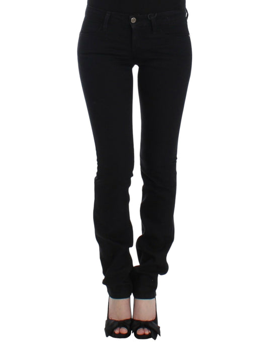  - Elegant Black Straight Leg Jeans