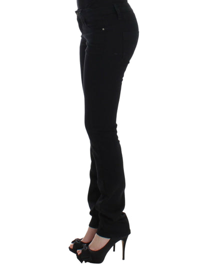  - Elegant Black Straight Leg Jeans