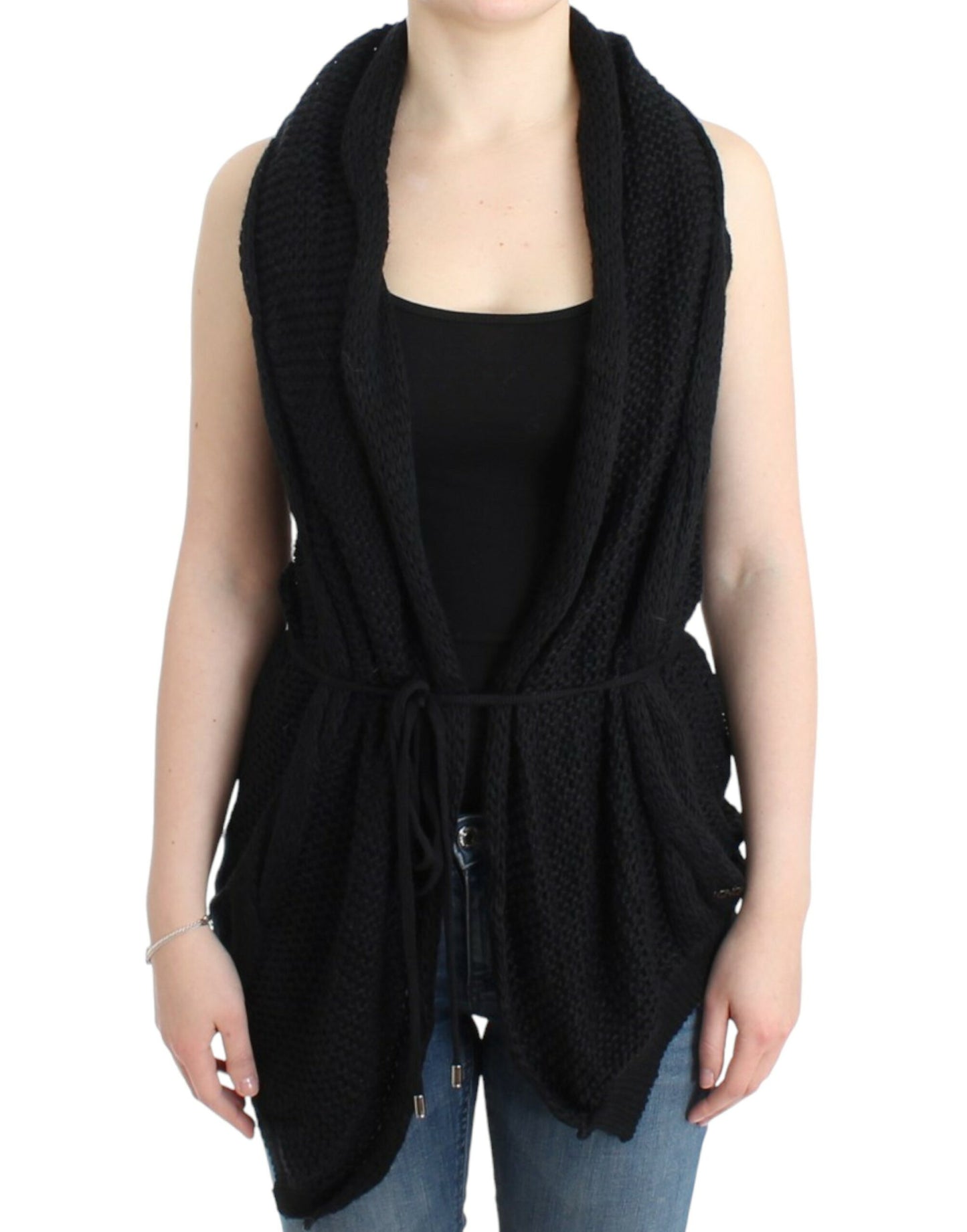  - Chic Sleeveless Knitted Vest Cardigan