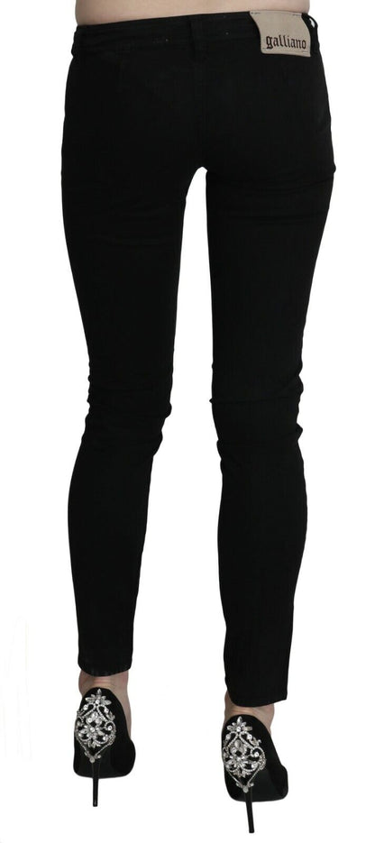  - Chic Black Low Waist Slim Fit Skinny Jeans