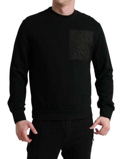  - Elegant Crew Neck Cotton Blend Sweater