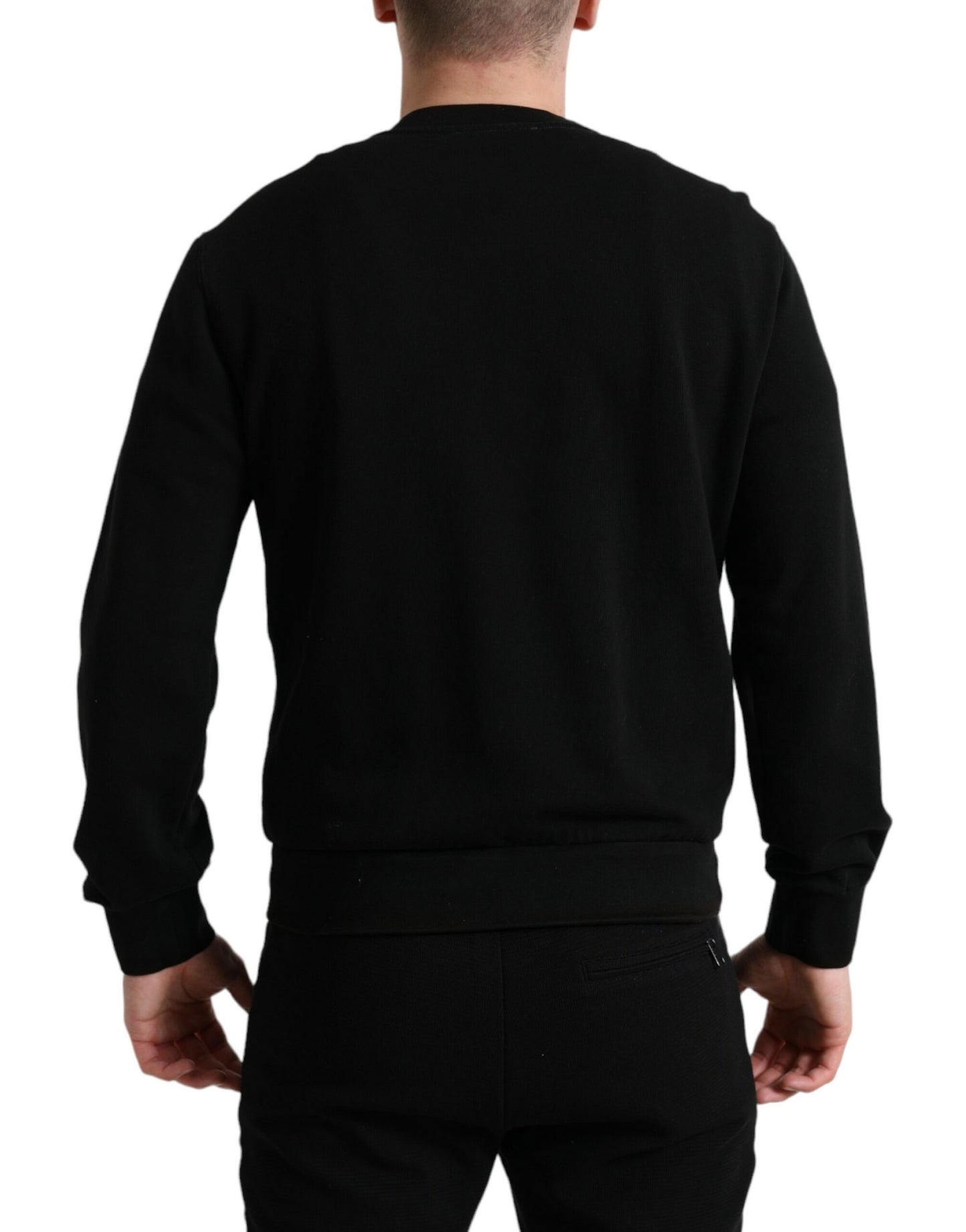  - Elegant Crew Neck Cotton Blend Sweater