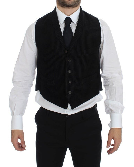  - Elegant Black Manchester Dress Vest