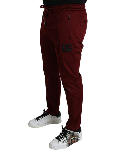  - Maroon Cotton Stretch Jogger Pants