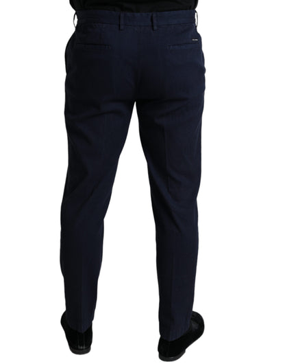  - Elegant Dark Blue Skinny Dress Pants