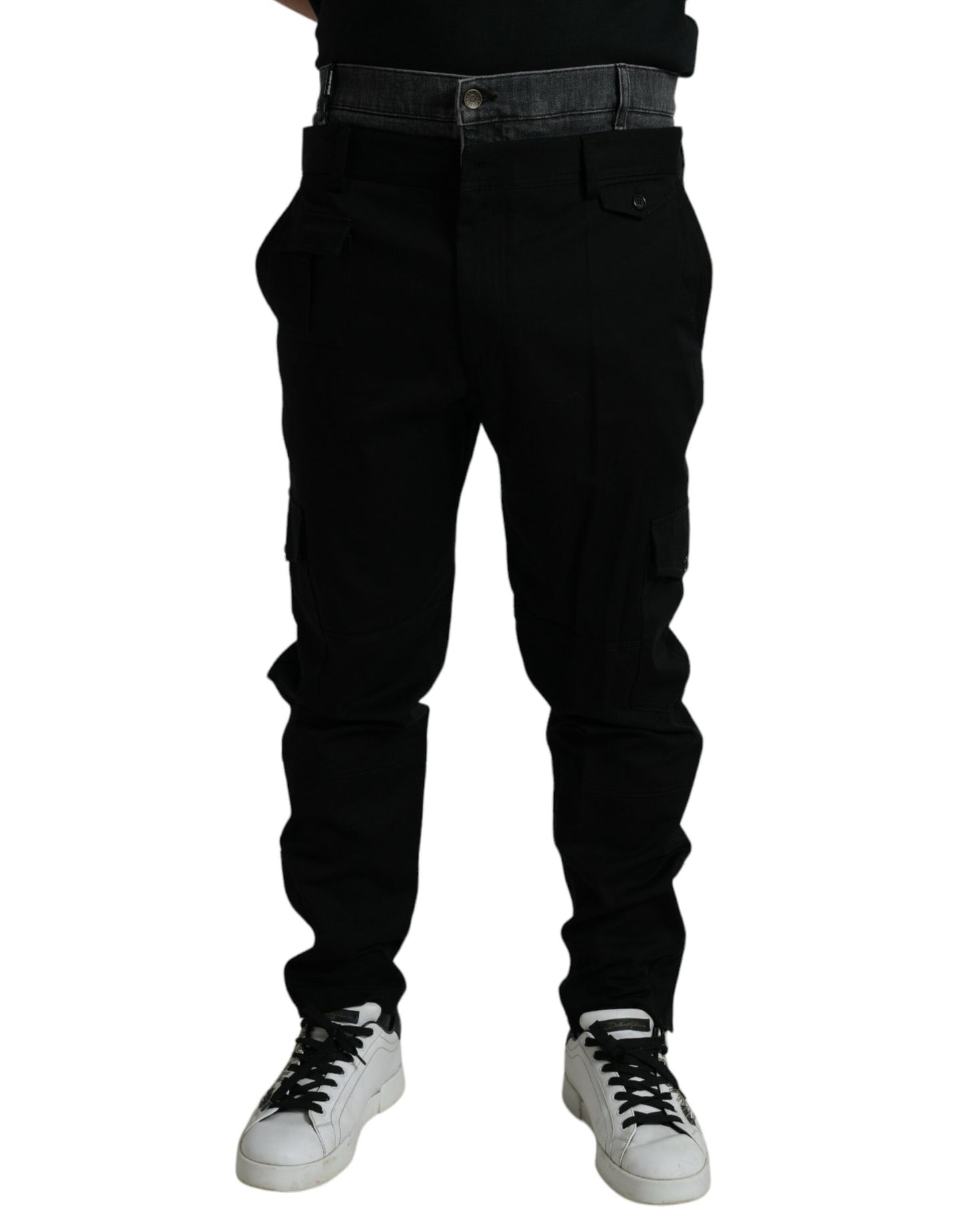  - Elegant Cotton Stretch Jogger Pants