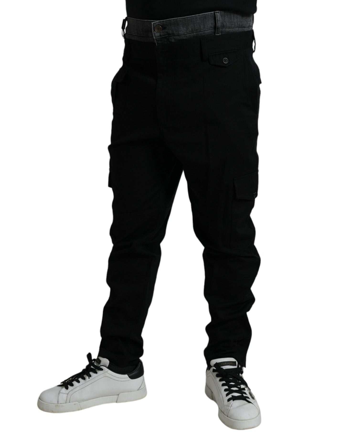  - Elegant Cotton Stretch Jogger Pants