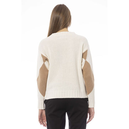  - Beige Wool Women Sweater