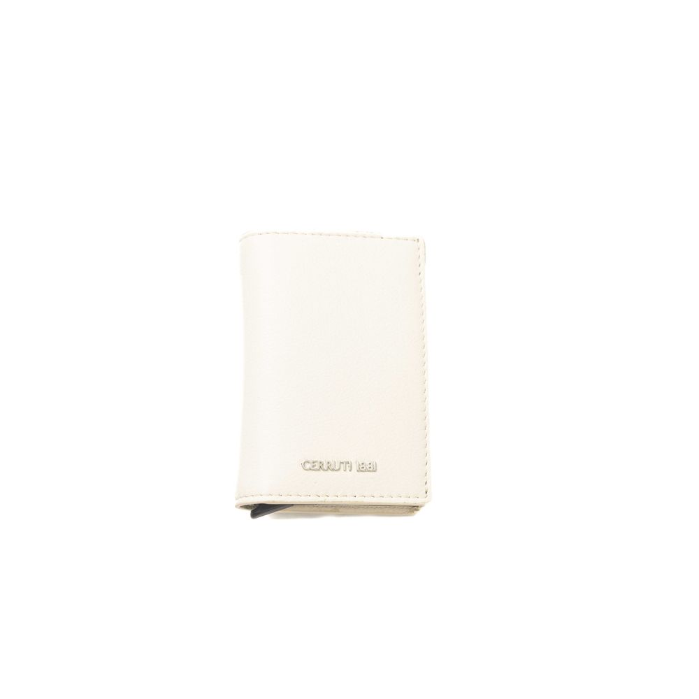  - Beige Calf Leather Men Wallet