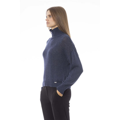  - Blue Wool Women Sweater