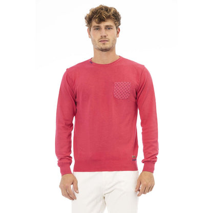  - Red Cotton Men Sweater