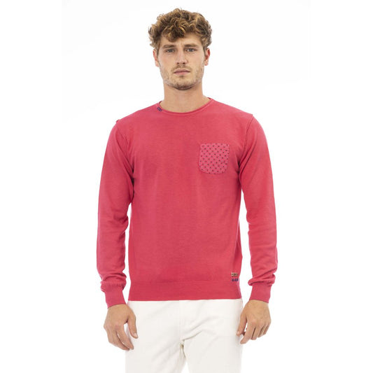  - Red Cotton Men Sweater