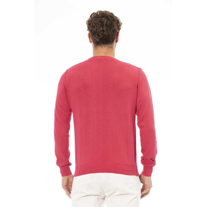  - Red Cotton Men Sweater