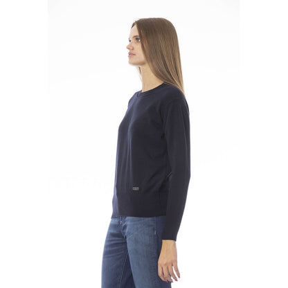  - Blue Wool Women Sweater