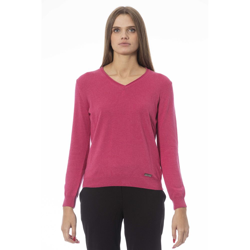  - Fuchsia Cashmere Women Sweater