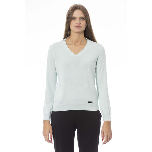 - Light Blue Cashmere Women Sweater