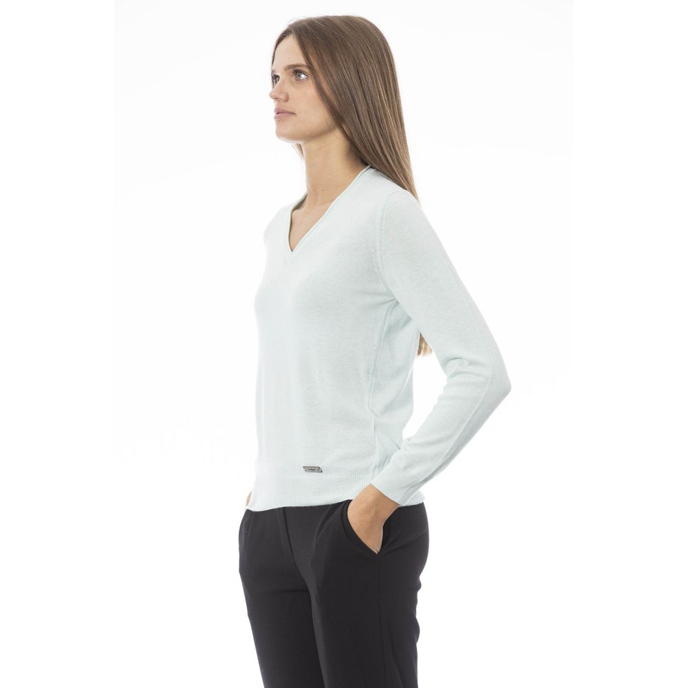 Light Blue Cashmere Mix Women's Sweater
