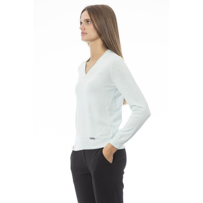  - Light Blue Cashmere Women Sweater