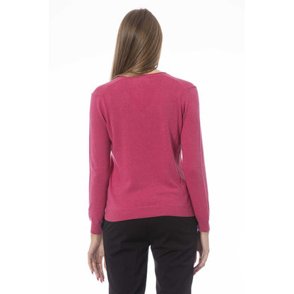  - Fuchsia Cashmere Women Sweater