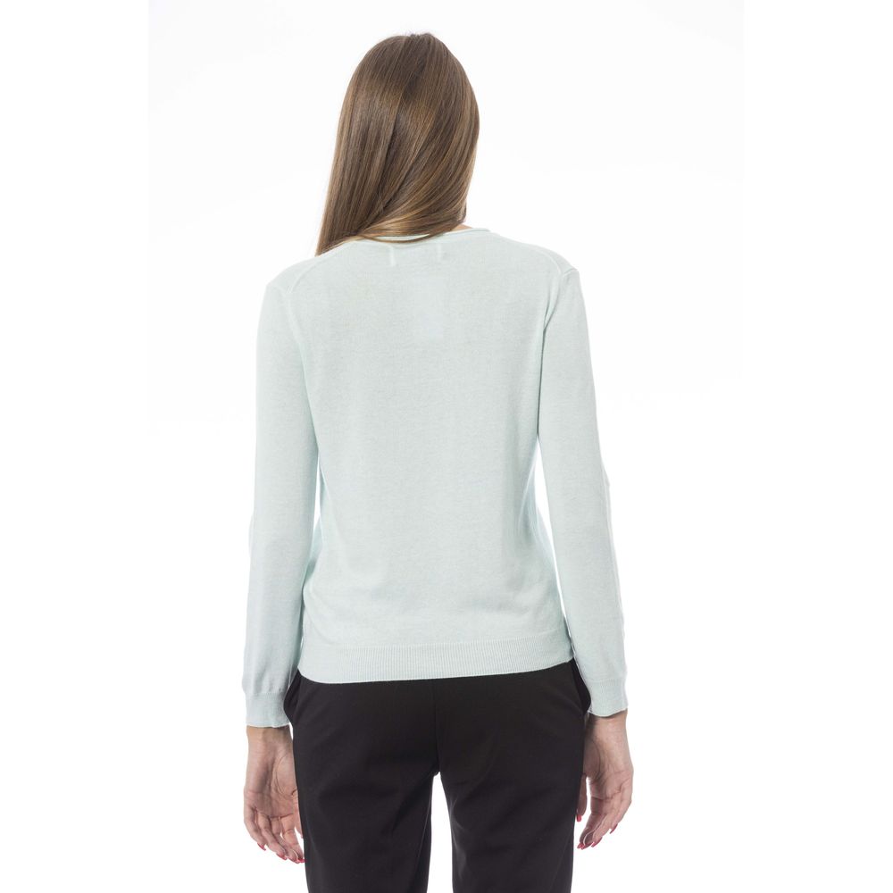 Light Blue Cashmere Mix Women's Sweater