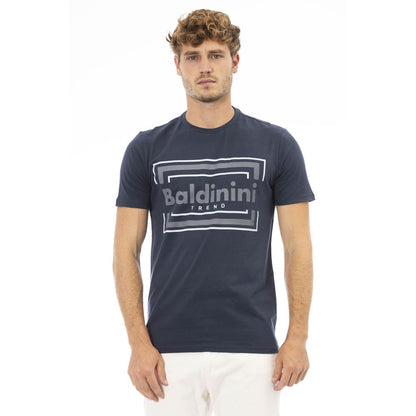  - Blue Cotton Men T-Shirt